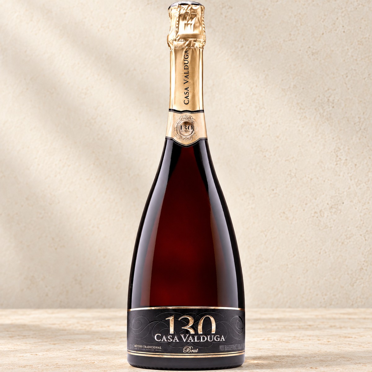 Garrafa do espumante Casa Valduga 130 Brut