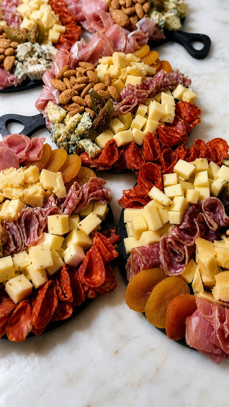 Tábua de frios Meatropolis montada à mão, com queijos, charcutaria e frutas secas