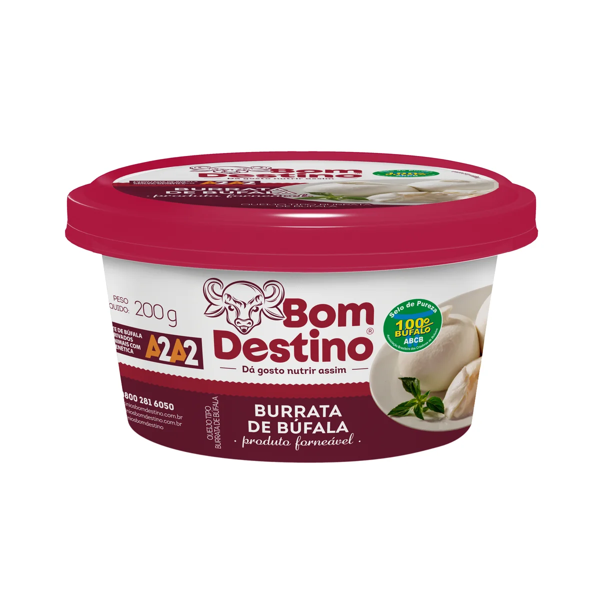 Burrata Bufala Forneavel Bom Destino 200 g