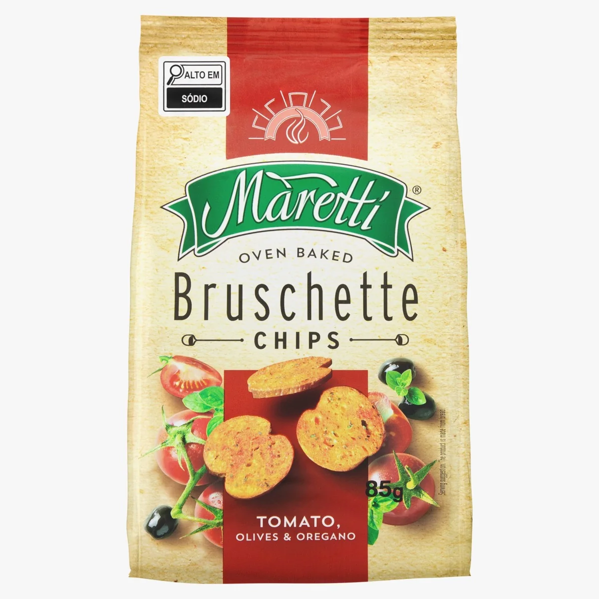 Bruschetta Maretti Tomate Olives e Orégano 85 g