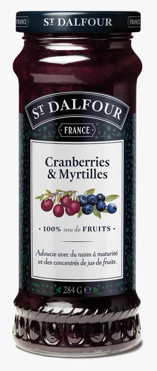 Geleia Saint Dalfour Cranberry com Mirtilos 284 g