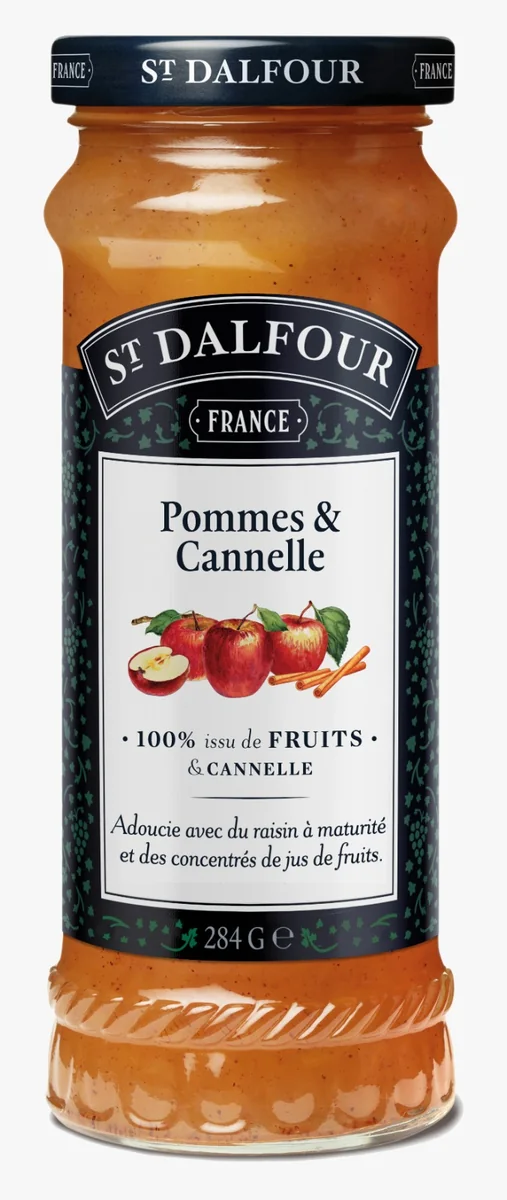 Geleia Saint Dalfour Maçã com Canela (Pommes e Cannelle) 284 g