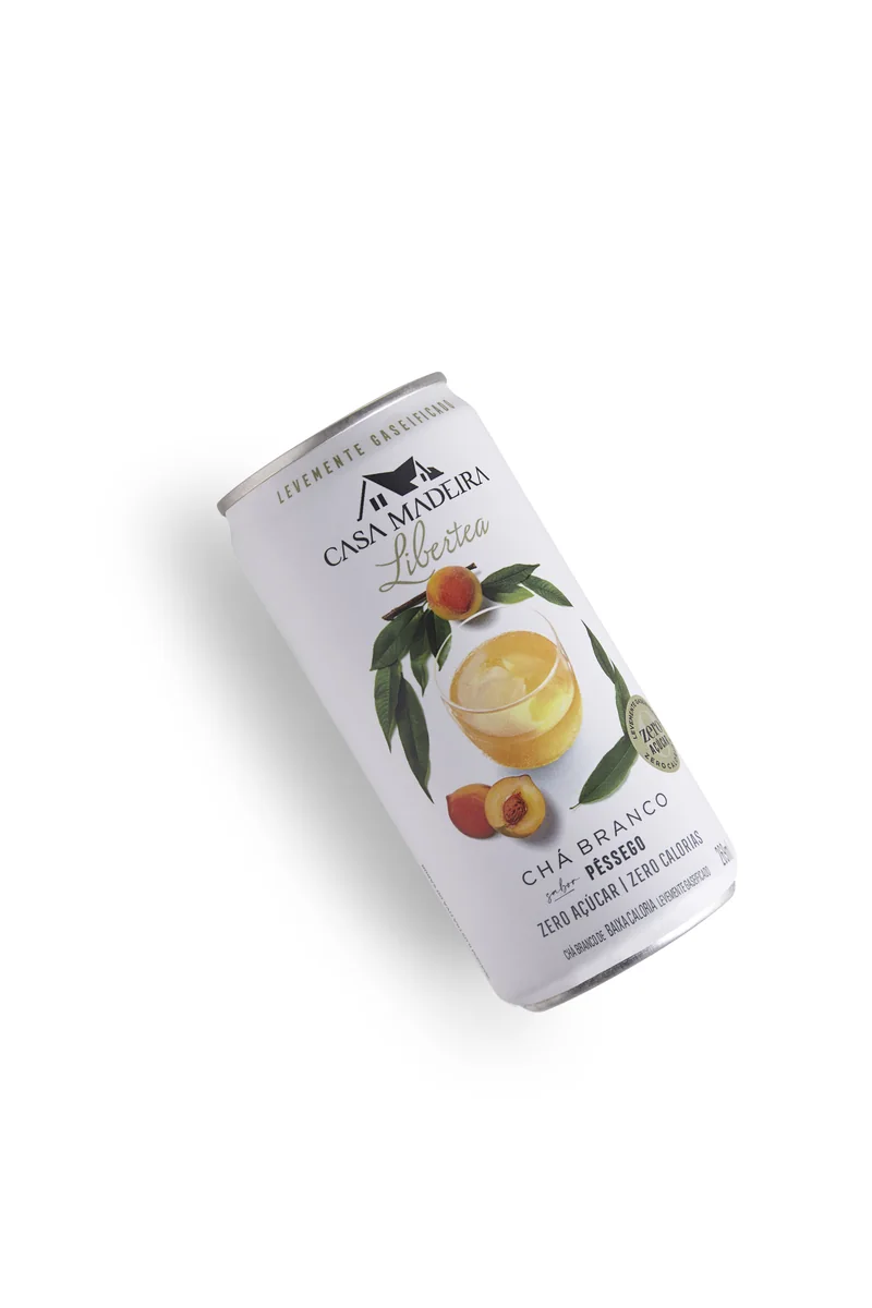 Chá Branco Pêssego Casa Madeira Lata 269 ml
