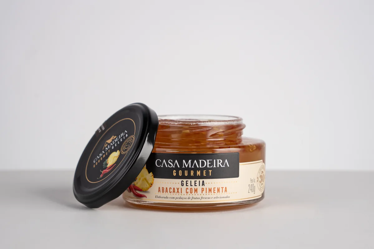 Geleia Gourmet Abacaxi com Pimenta Casa Madeira 240 g