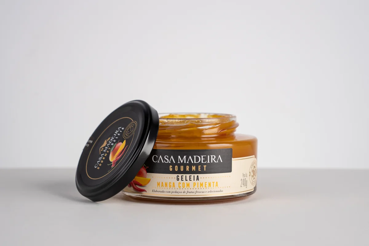 Geleia Gourmet Manga com Pimenta Casa Madeira 240 g