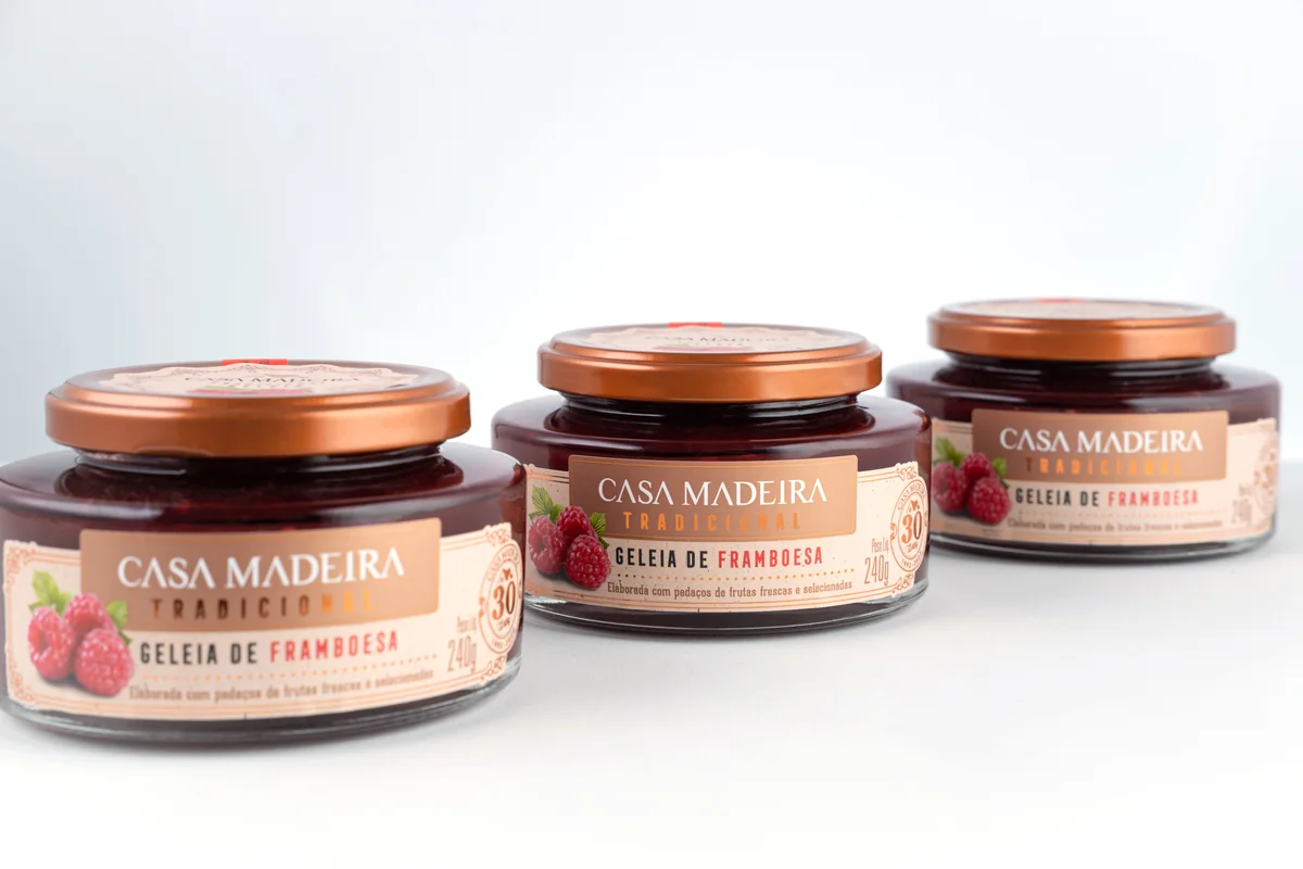 Geleia Tradicional de Framboesa Casa Madeira 240 g