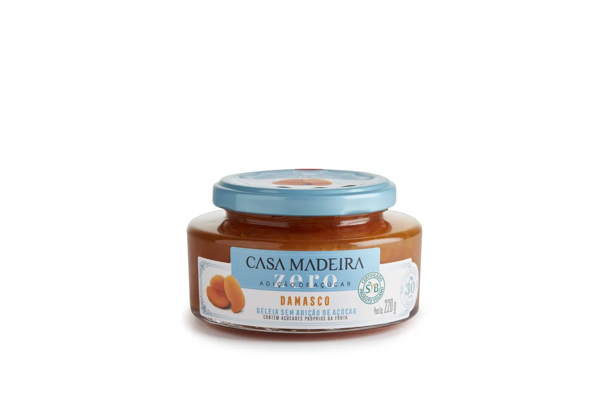 Geleia Zero Damasco Casa Madeira 220 g