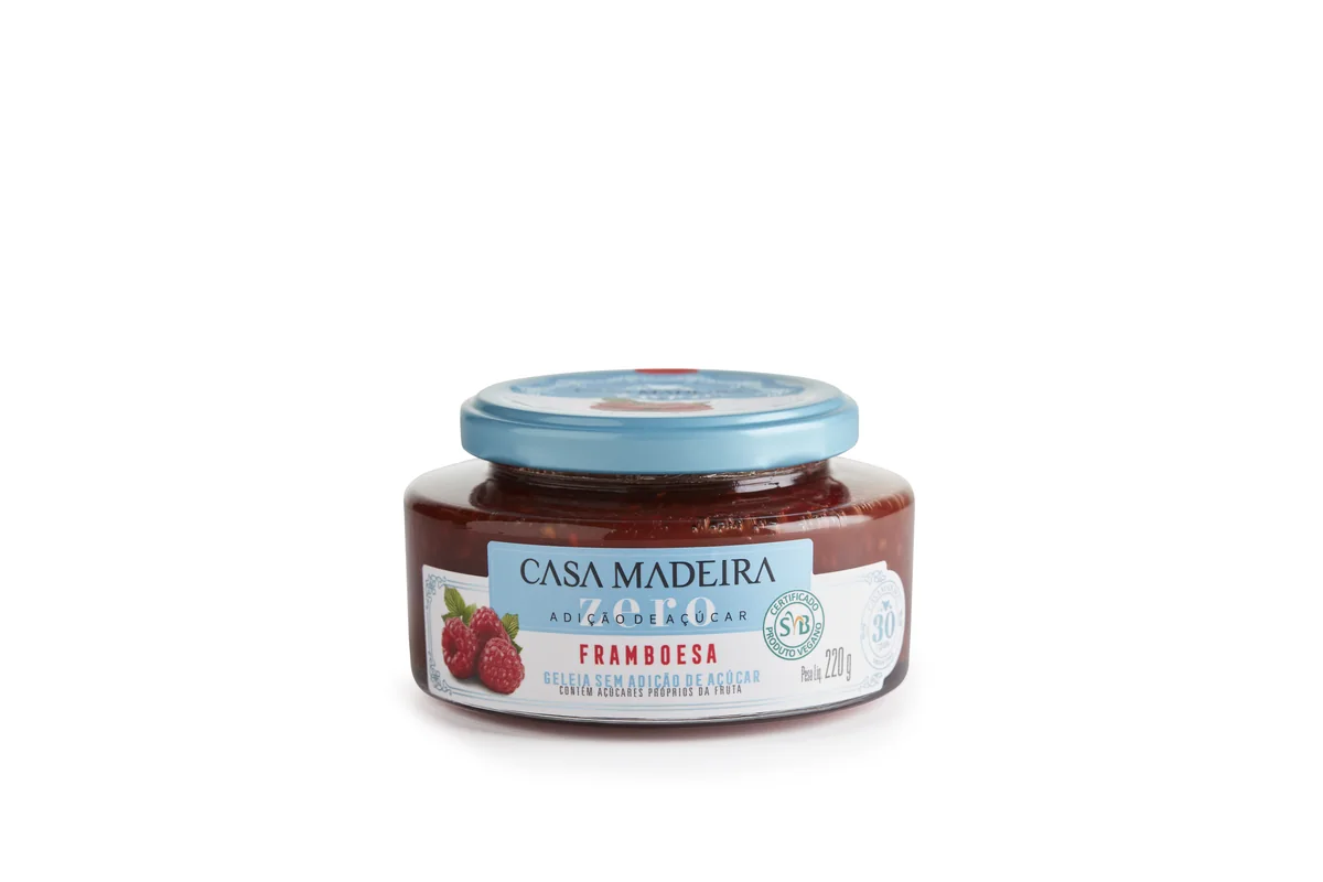 Geleia Zero Framboesa Casa Madeira 220 g