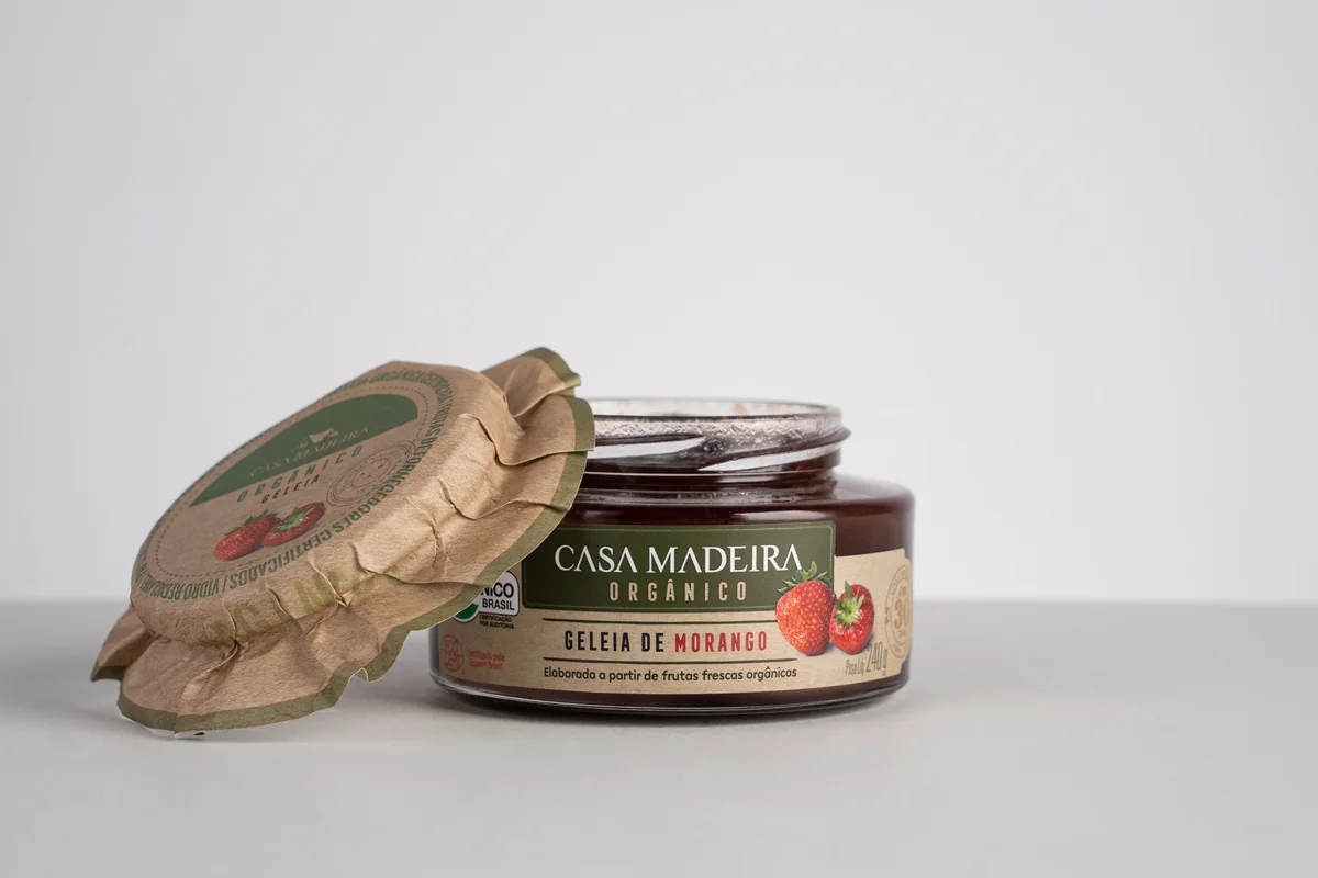 Geleia Organica de Morango Casa Madeira 240 g