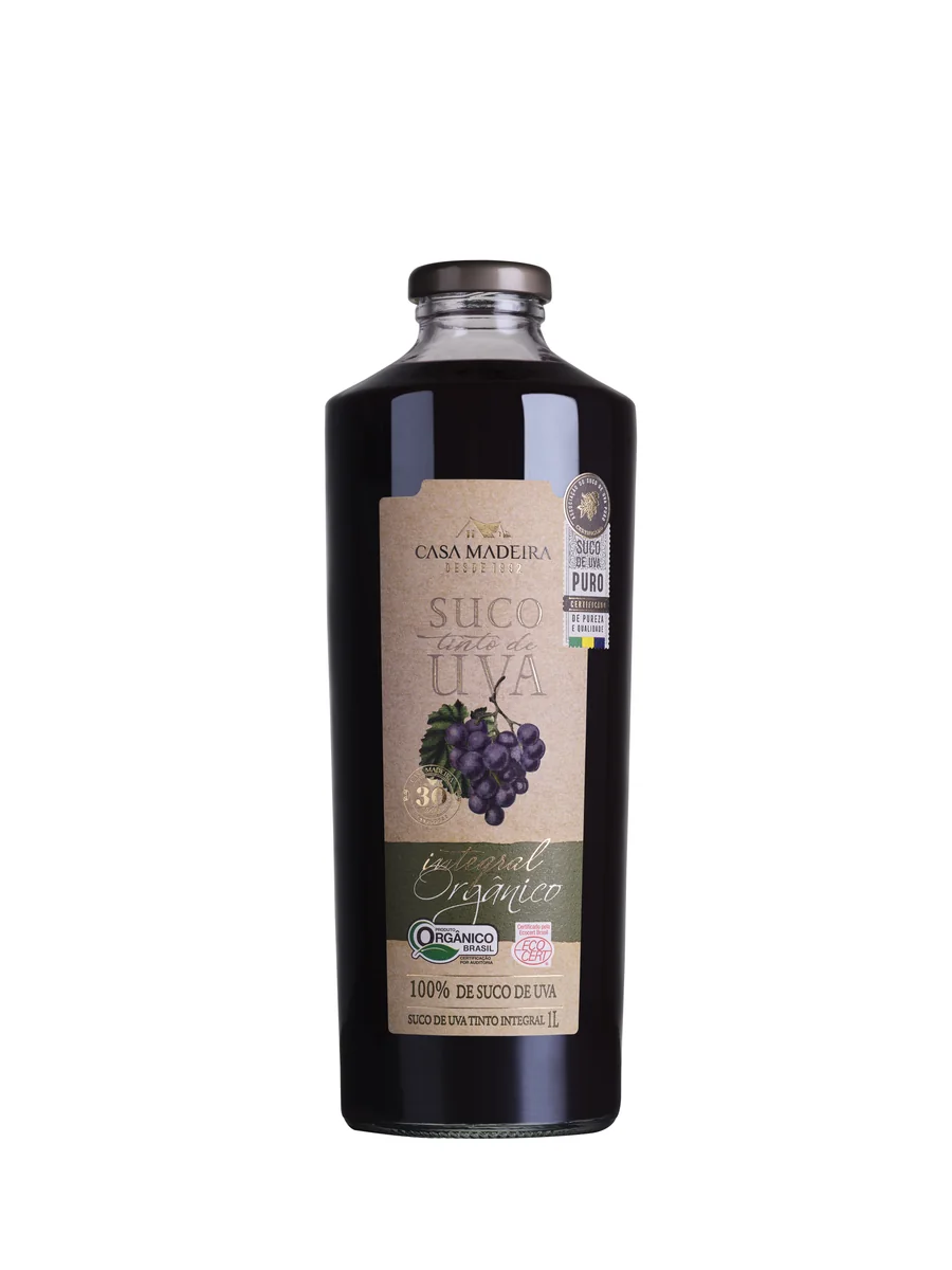 Suco de Uva Integral Organico Casa Madeira 1 l