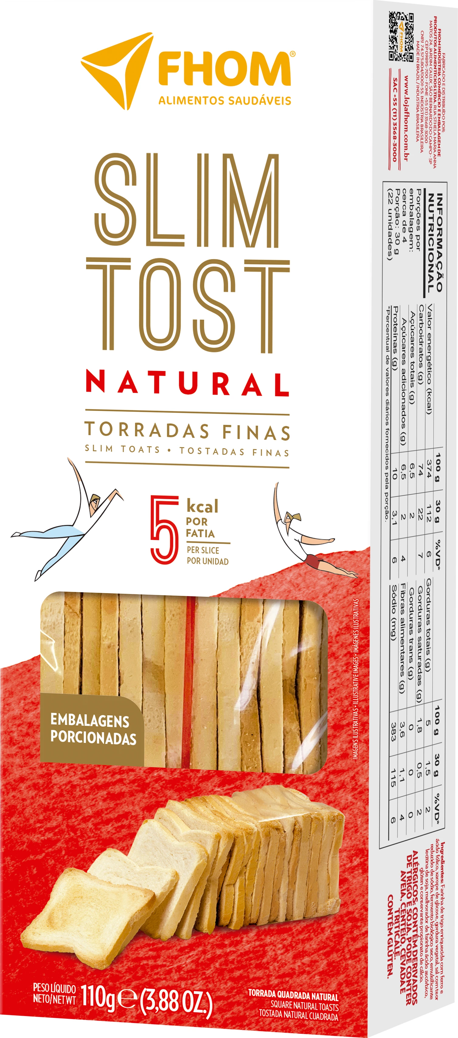 Torrada Slim Toast Natural