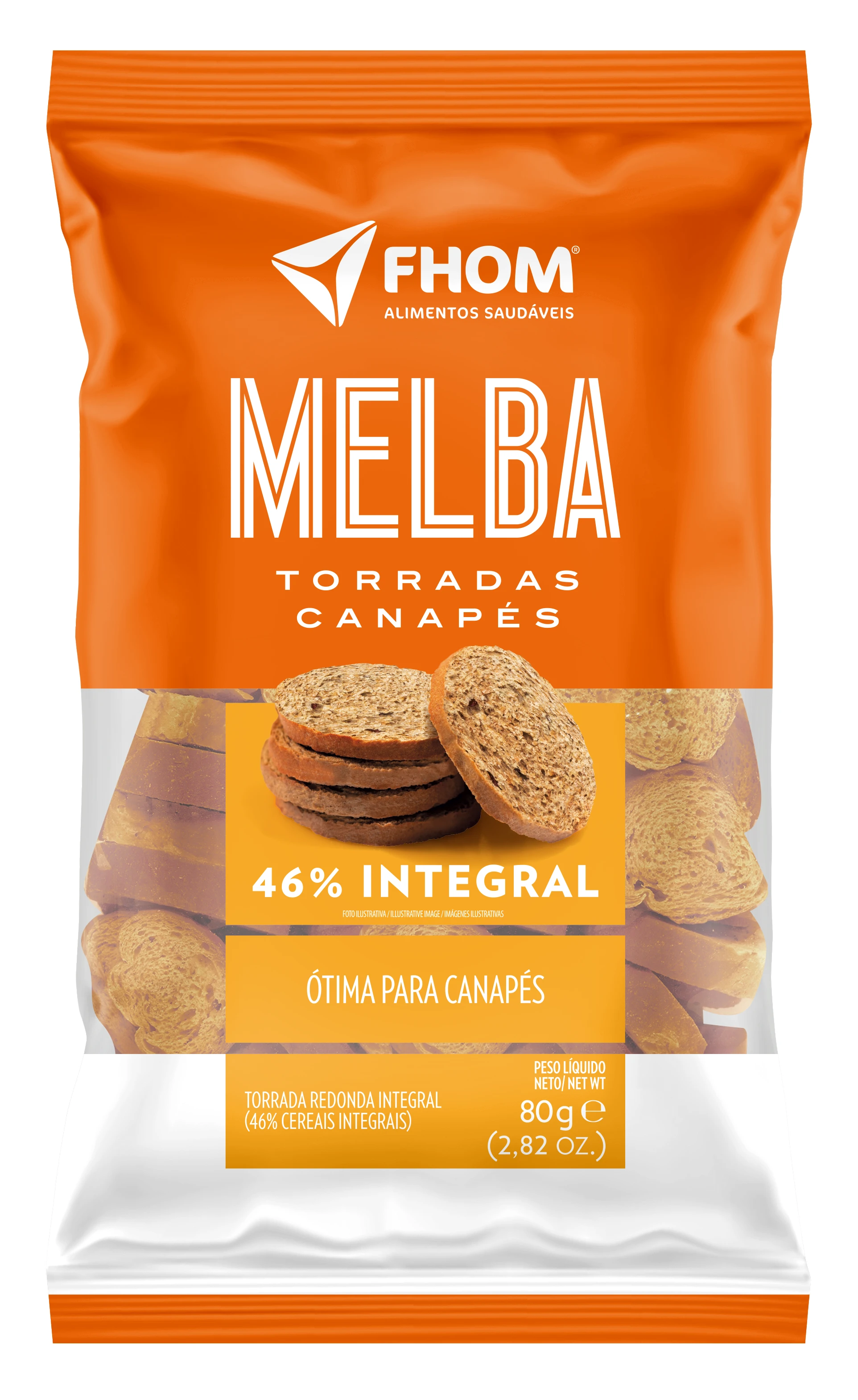 Torrada Melba Toast Integral